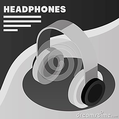 headphones wireless tech Stock Photo