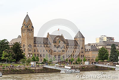 Headquarter of German Federal Office BAAINBw in former Prussian government building in Koblenz, German Stock Photo