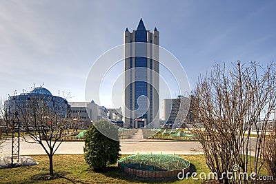 Headquarters of Gazprom Stock Photo