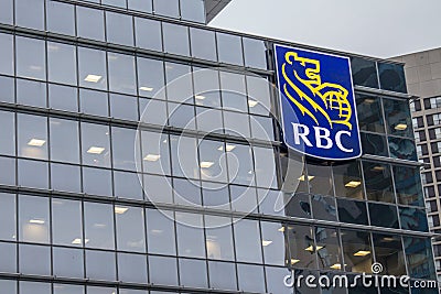 Headquarters of the RBC Bank in Toronto Editorial Stock Photo