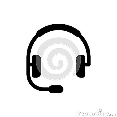 Headset icon music templates Vector Illustration