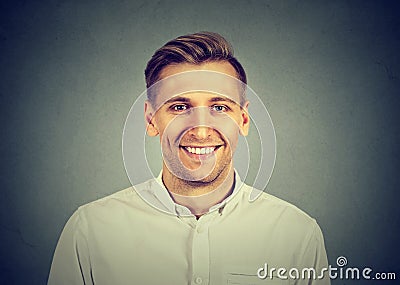 Headshot smiling modern man, professional Stock Photo