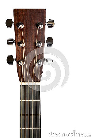 Headstock of the electric guitar Stock Photo