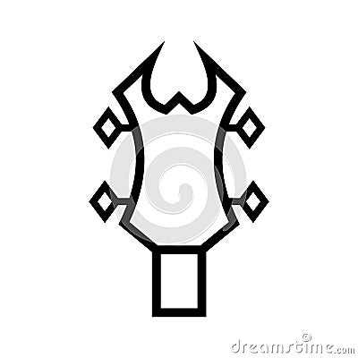 headstocks icon or logo isolated sign symbol vector illustration Vector Illustration