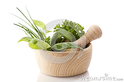 Healing herbs Stock Photo