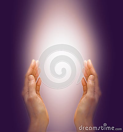 Healing with the Purple Ray Stock Photo
