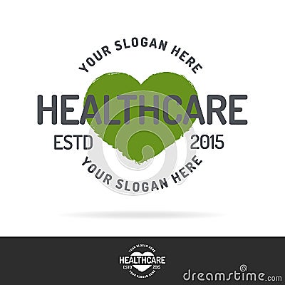 Healtcare logo set color style Vector Illustration