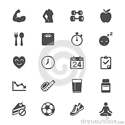 Health care flat icons Vector Illustration