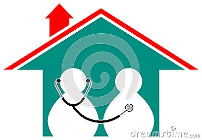 Health care home Vector Illustration