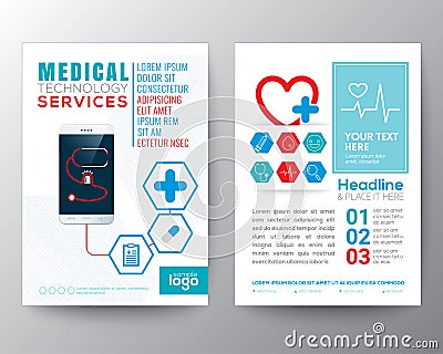 Health Care and Medical Poster Brochure Flyer design Layout Vector Illustration