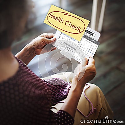 Health Check Healthcare and Medicine Wellness Schedule Concept Stock Photo