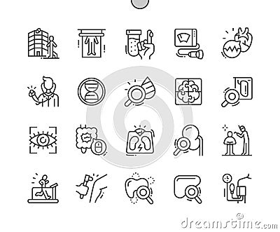 Health Checkup. Body scan. Weight correction. Vector Illustration