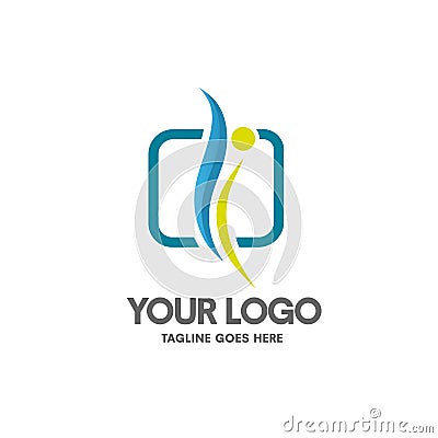 Health coaching logo vector Vector Illustration