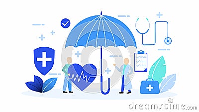 Health concept with expert doctors, giving advice on healthy living for the new generation, better prevention Stock Photo