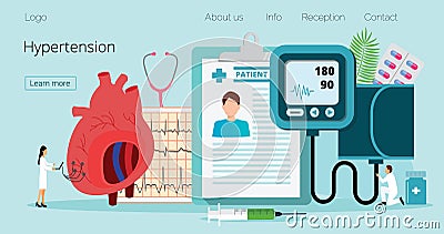 Health concept of hypotension and High Cholesterol Blood Pressure Stock Photo