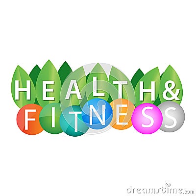 Health and fitness Vector Illustration