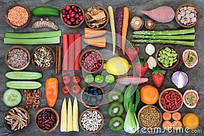 Health Food for Healthy Eating Stock Photo