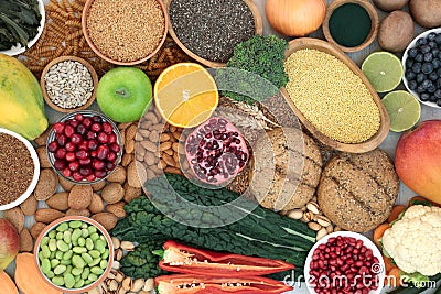 Health Food for a High Fibre Diet Stock Photo