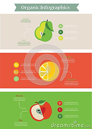 Health food infographic Vector Illustration