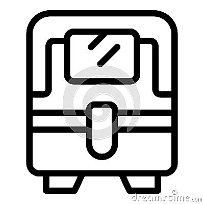 Health fried food icon outline vector. Cook air fryer Vector Illustration