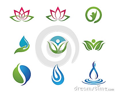 Health life logo Vector Illustration