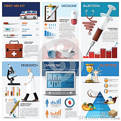 Health And Medical Chart Diagram Infographic Vector Illustration