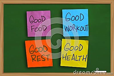 Health Motivational Words Concept Stock Photo