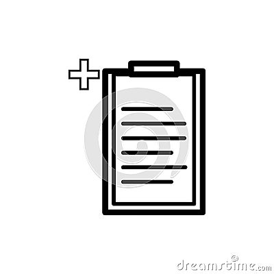 Health report vector icon graphic design illustration Vector Illustration