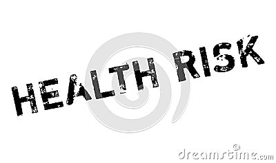 Health Risk rubber stamp Stock Photo