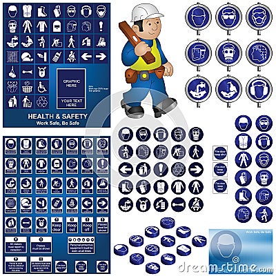 Health and safety Vector Illustration