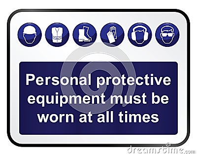 Health and safety Sign Vector Illustration