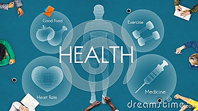 Health Wellbeing Wellness Vitality Healthcare Concept Stock Photo