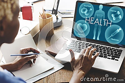 Health Wellbeing Wellness Vitality Healthcare Concept Stock Photo