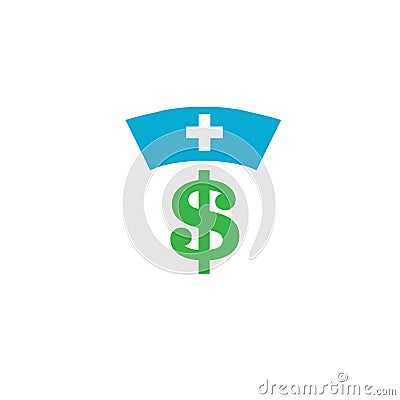 Healthcare costs and expenses showing concept of expensive health care Vector Illustration