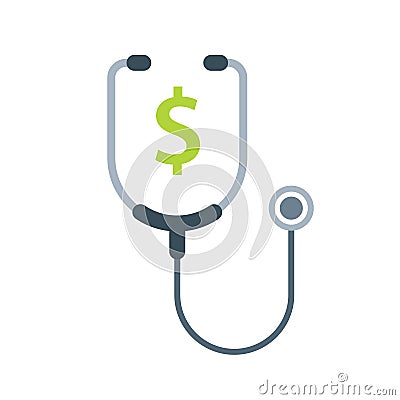 Healthcare costs icon Vector Illustration