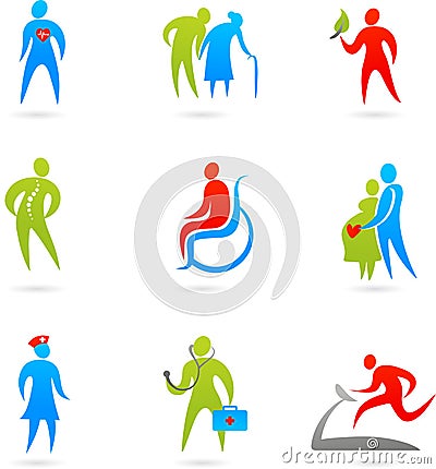 Healthcare icon set Vector Illustration