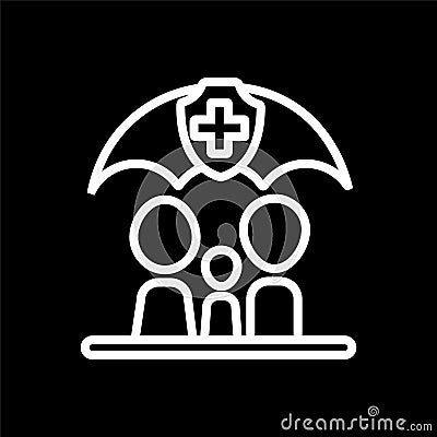 healthcare icon- vector family healthcare icon for your business Stock Photo