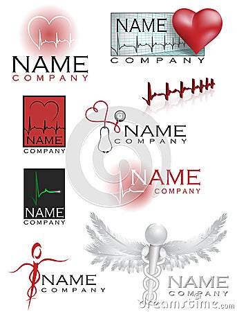 Healthcare logos Stock Photo