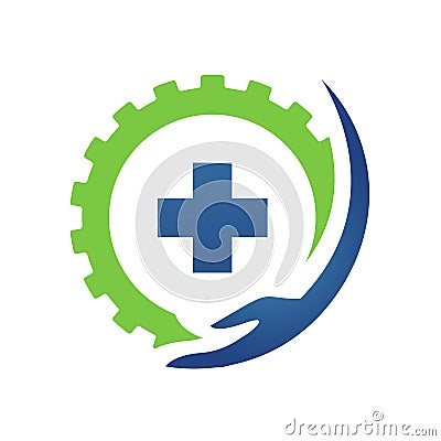 Healthcare medical logo vector icon for Ambulance Hospital Pharmacy symbol Vector Illustration