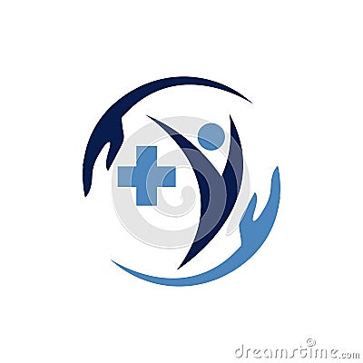 Healthcare medical logo vector icon for Ambulance Hospital Pharmacy symbol Vector Illustration