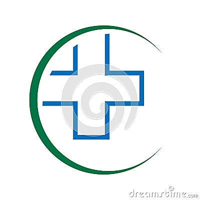 Healthcare medical logo vector icon forAmbulance Hospital Pharmacy symbol template illustration Vector Illustration