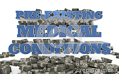 Healthcare - Pre-existing medical conditions Stock Photo
