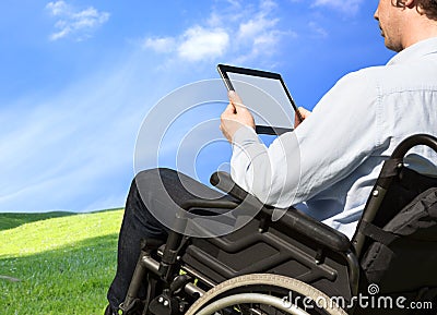Healthcare: wheelchair user Stock Photo