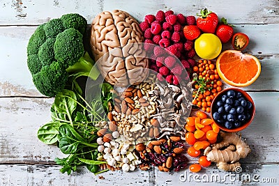 Healthy brain Stock Photo