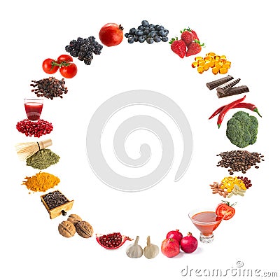 Healthy antioxidants Stock Photo