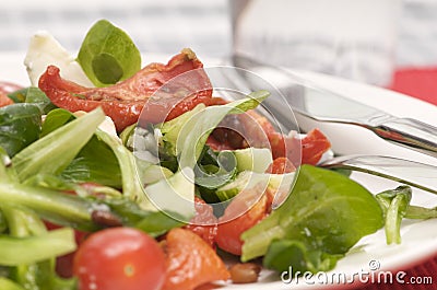 Healthy corn salad Stock Photo