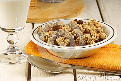 Healthy crunchy breakfast Stock Photo