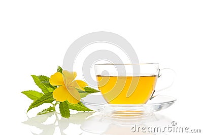 Healthy Damiana tea Stock Photo