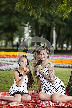 Healthy eating. Family lifesyle. Stock Photo