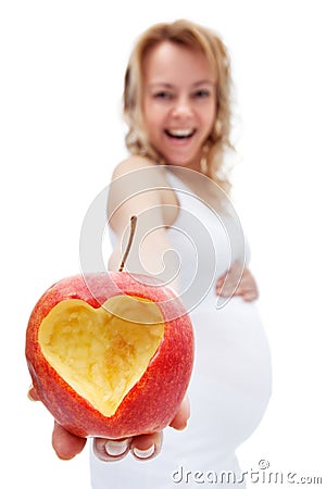 Healthy eating during pregnancy concept Stock Photo